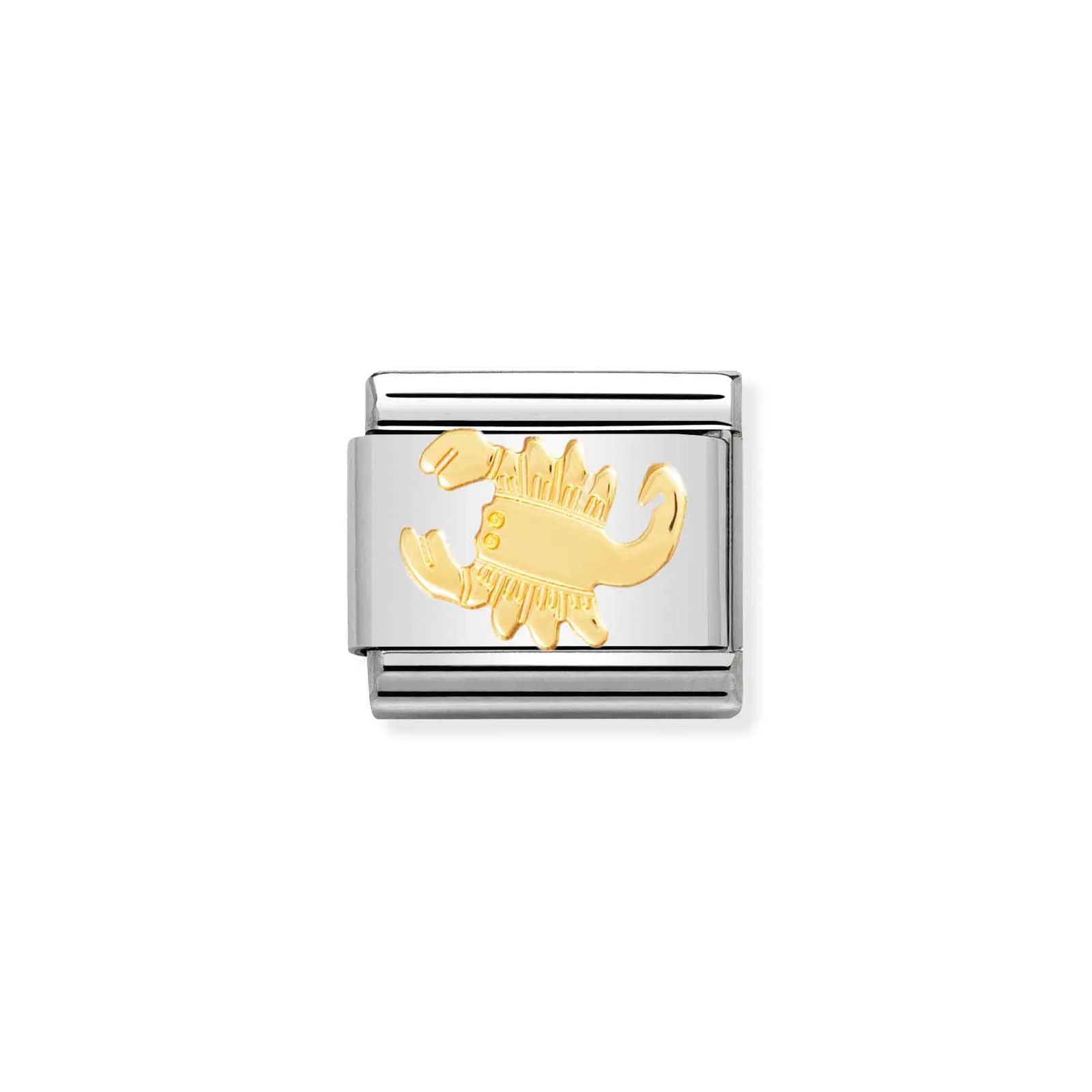 Nomination 030104/08 Classic Scorpio 18ct Gold & Steel Charm Jewellery