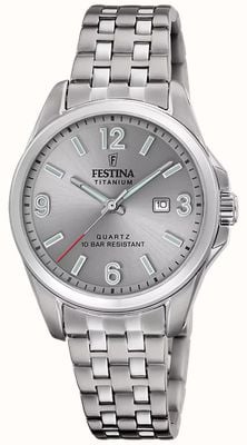 Festina Calendario Titanium (31mm) Grey Dial / Titanium Bracelet F20697/2