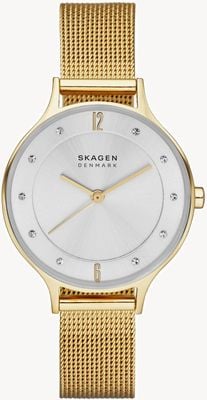 Skagen Women's Anita Gold Plated Bracelet Watch SKW2150