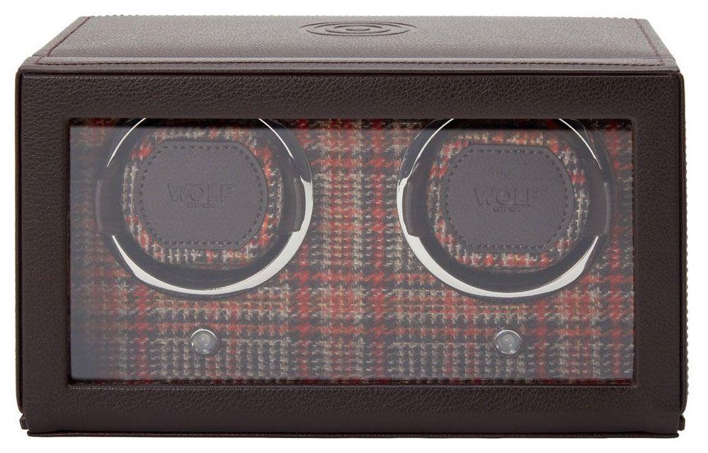 WOLF 800700 WM Brown and red Double Watch Winder Jewellery