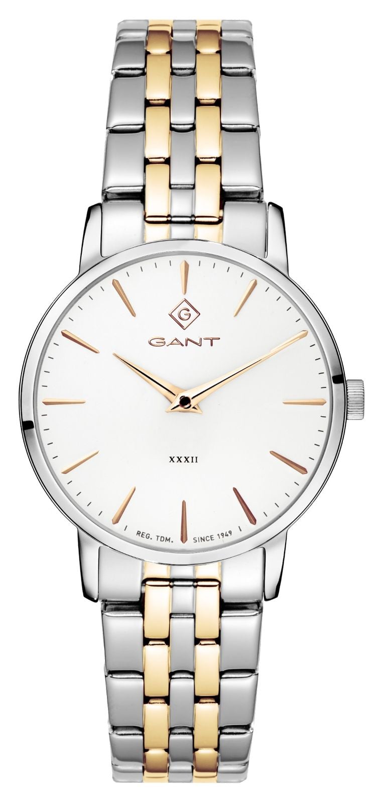 GANT G127019 PARK AVENUE 32 (32mm) White Dial / Two-Tone PVD Watch