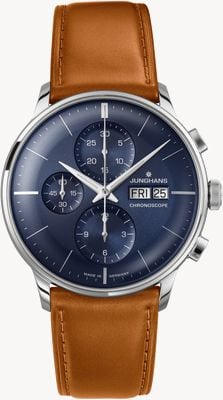 Junghans Meister Chronoscope English Day Sapphire Crystal 27/4526.03
