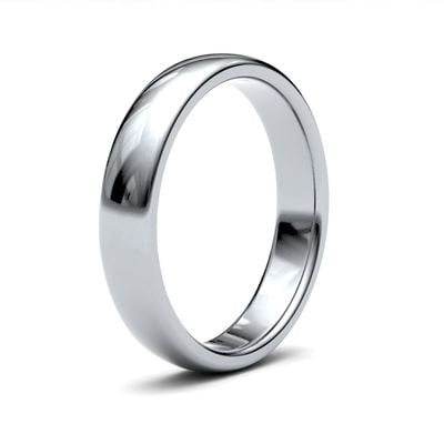 James Moore Wedding Rings | 9ct White Gold | 4mm | Medium | Premium Court | AG_4LMP-9W