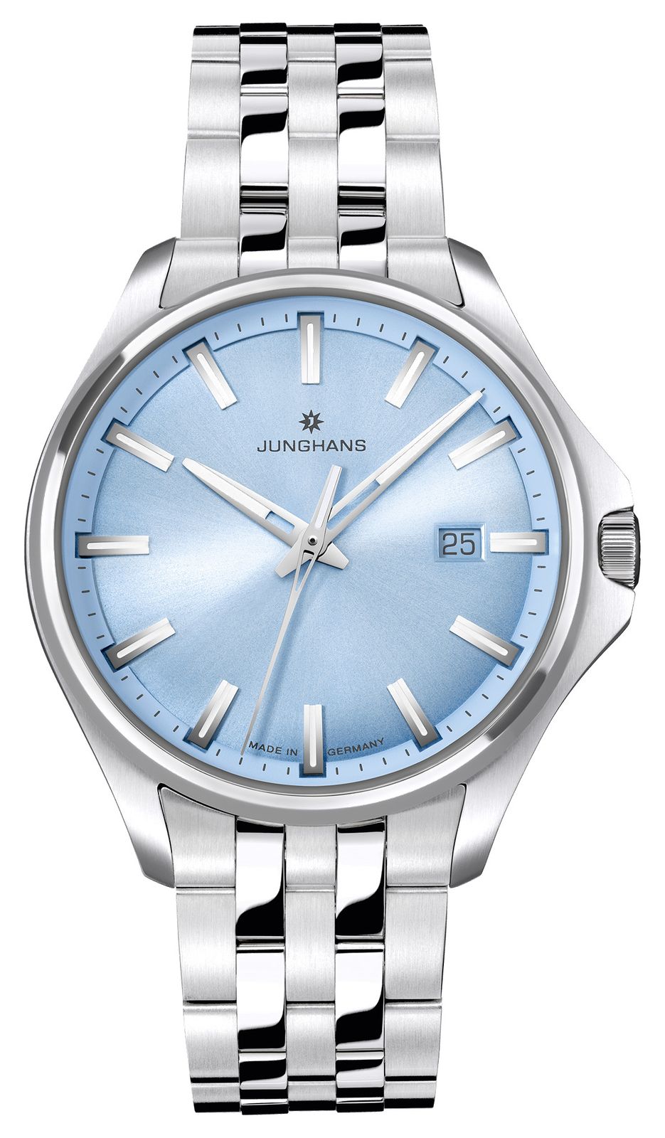 Junghans 47/4531.44 Meister S Quartz 35 (35mm) Ice Blue Watch