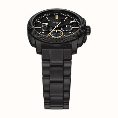 Fossil Machine 44mm Chronograph Black Stainless Steel Watch FS6222 - alternate view 4