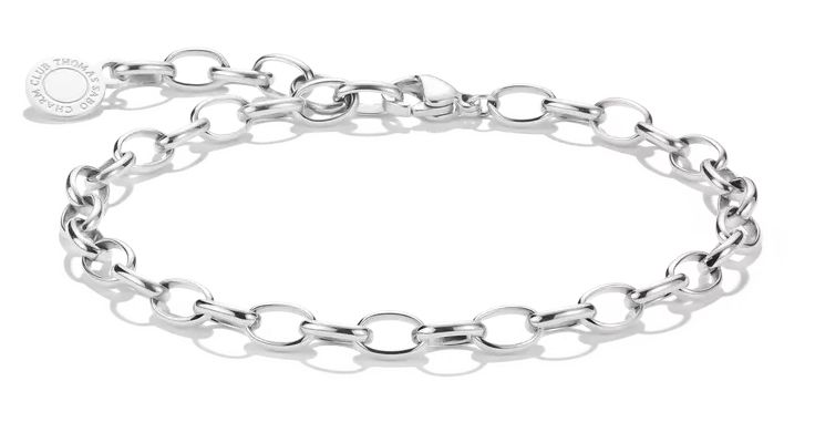 Thomas Sabo X0163-M02-21-L17 Anchor Chain Charm Bracelet Jewellery
