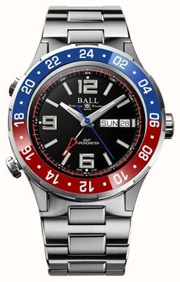 Ball Watch Company Roadmaster Marine GMT Limited Edition (40mm) Black Dial / Stainless Steel Bracelet DG3000A-S4C-BK