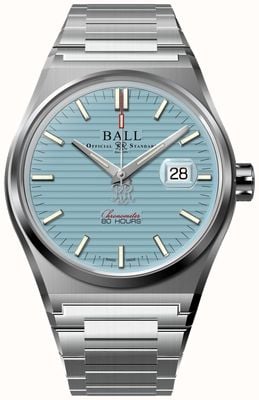 Ball Watch Company Roadmaster M Perseverer (43mm) Ice Blue Dial / Stainless Steel Bracelet NM9352C-S1C-IBE