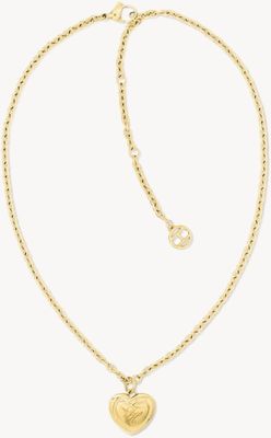 Tommy Hilfiger Steel Gold Tone Heart Necklace 2781091