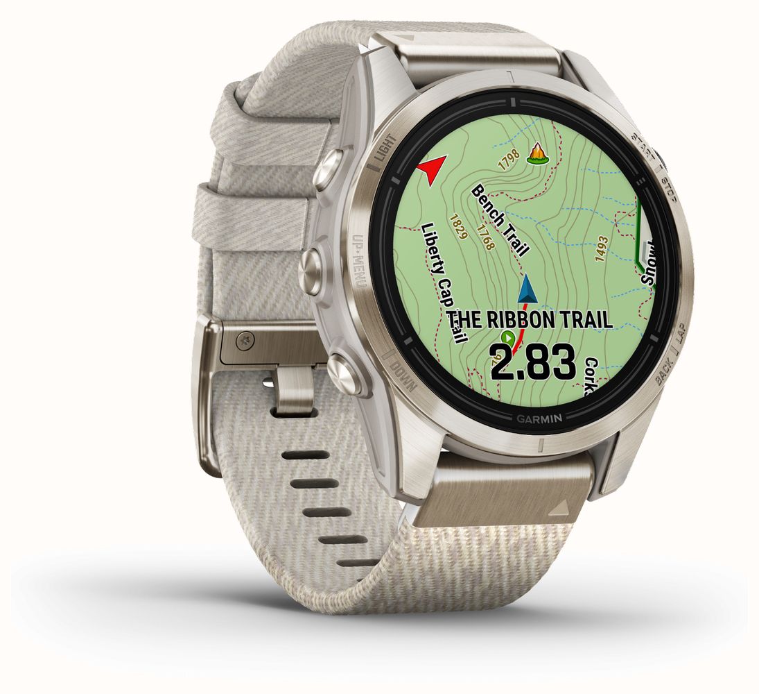 Garmin EPIX PRO Gen 2 (42mm) Sapphire Soft Gold Stainless Steel Cream ...