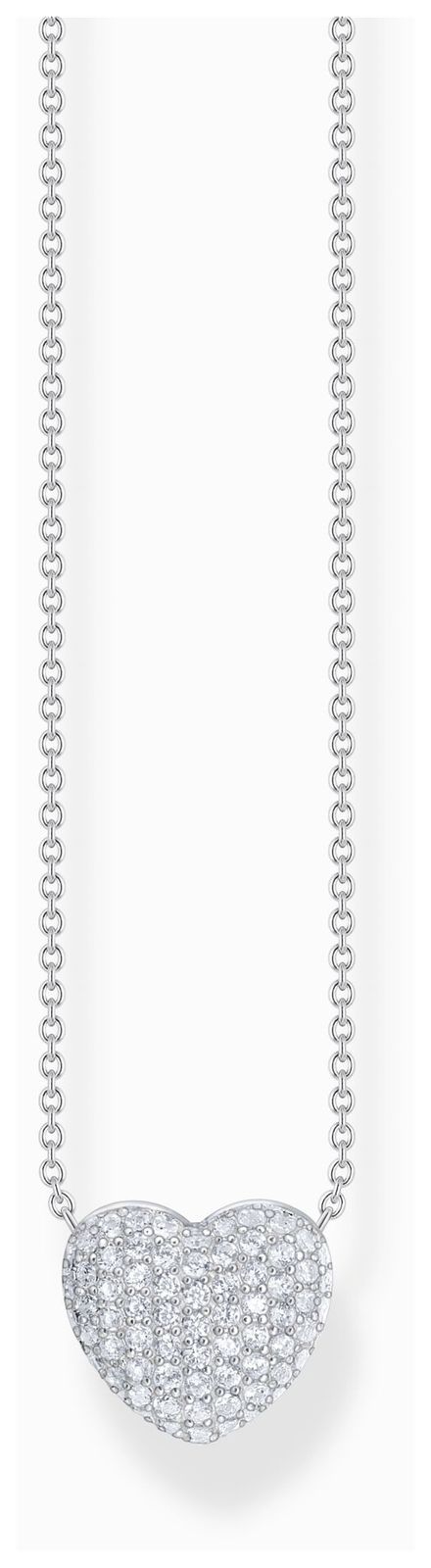 Thomas Sabo KE2277-051-14-L45V White Zirconia Heart Pendant Jewellery