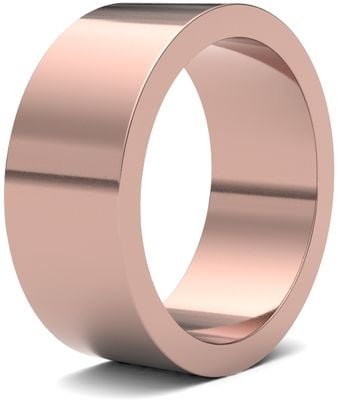 James Moore Wedding Rings | 9ct Rose Gold | 8mm | Medium | Flat | AG_8GMF-9R