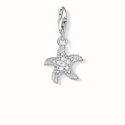 Thomas Sabo Starfish Charm White 925 Sterling Silver/ Zirconia 0917-051-14