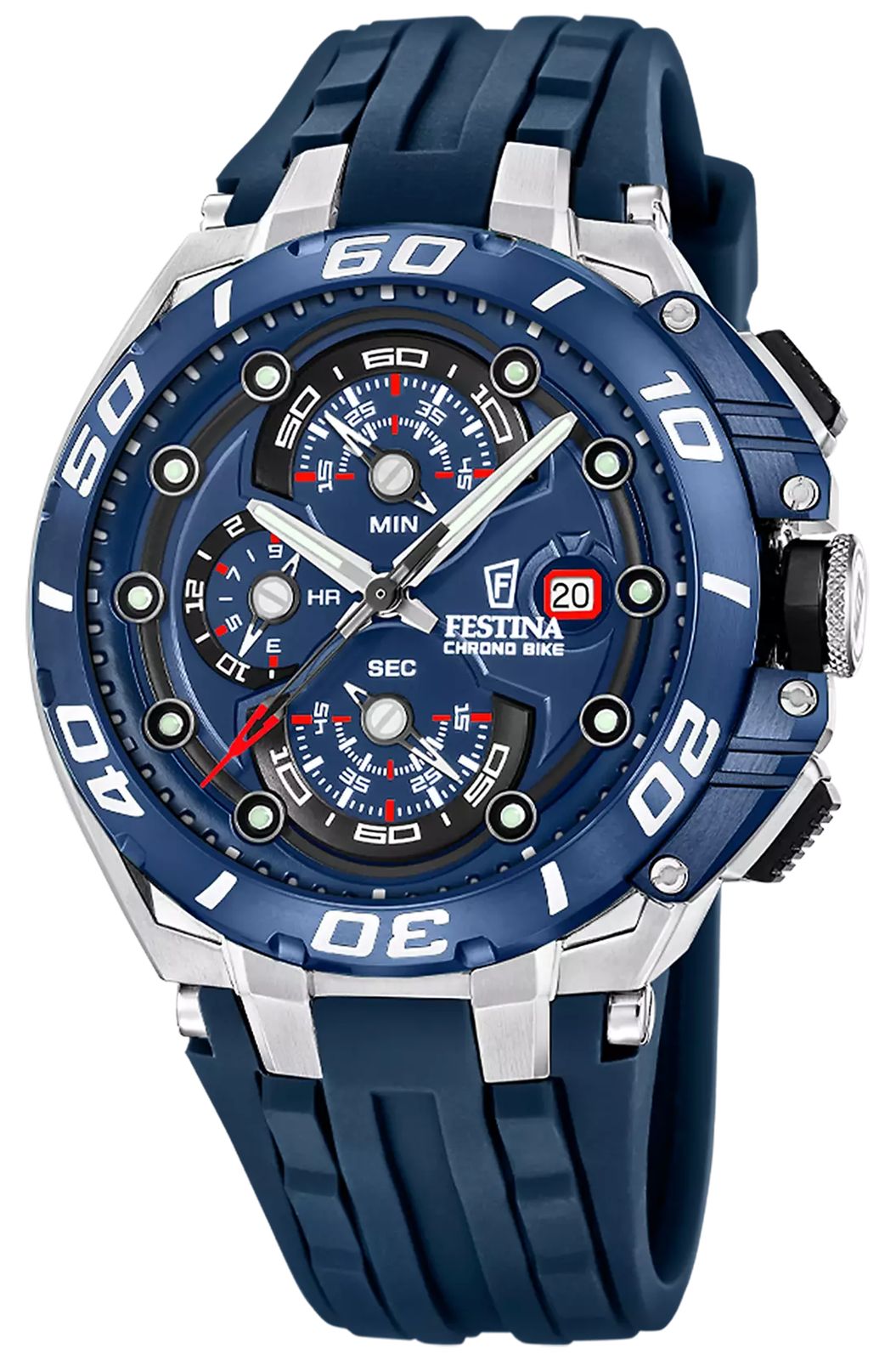 Festina F20755/4 Chrono Bike 2026 (46mm) Blue Dial / Blue Watch