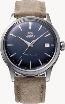 Orient Bambino Automatic (38mm) Blue Dial / Brown Leather Strap RA-AC0M12L30B