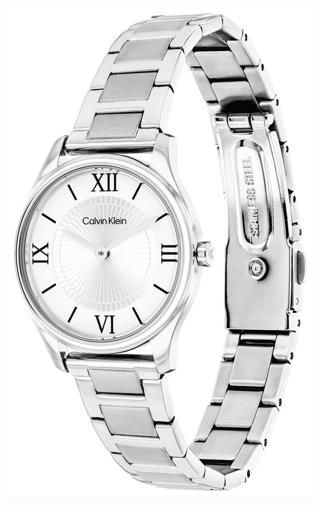 Calvin Klein Sculpted Essentials (28mm) White Dial / Stainless Steel Bracelet 25100213 - alternate view 2