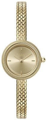 Olivia Burton Classic Finery (20mm) Gold Sunray Dial / Gold-Tone Stainless Steel Mesh Bracelet 24000279