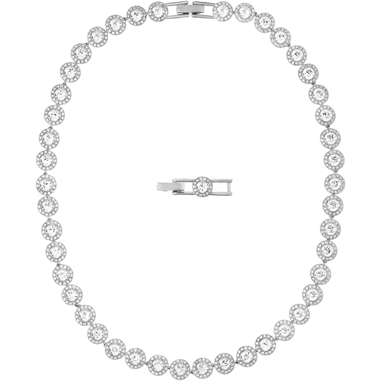 Swarovski 5117703 Angelic White Crystal Cluster Necklace Jewellery