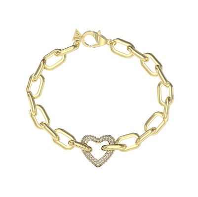 Guess UBB05016YGL Ladies Beloved Gold Tone Heart Link Jewellery