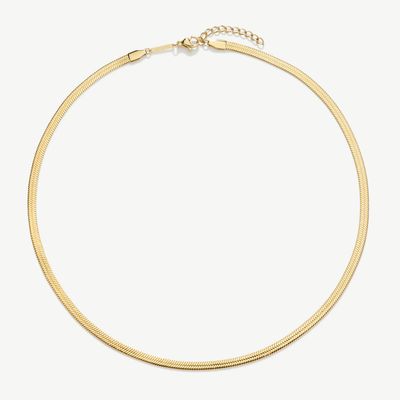 D.LOUISE Gold Tone essentials Snake Chain Necklace GN-004
