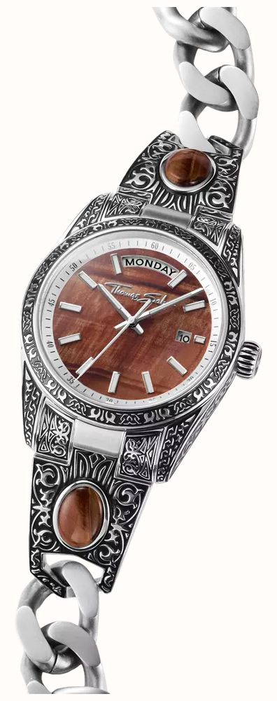 Thomas Sabo Watch With Western-style Ornaments And Red Tiger’s Eye Watch WA0456-201-212-36 - alternate view 2