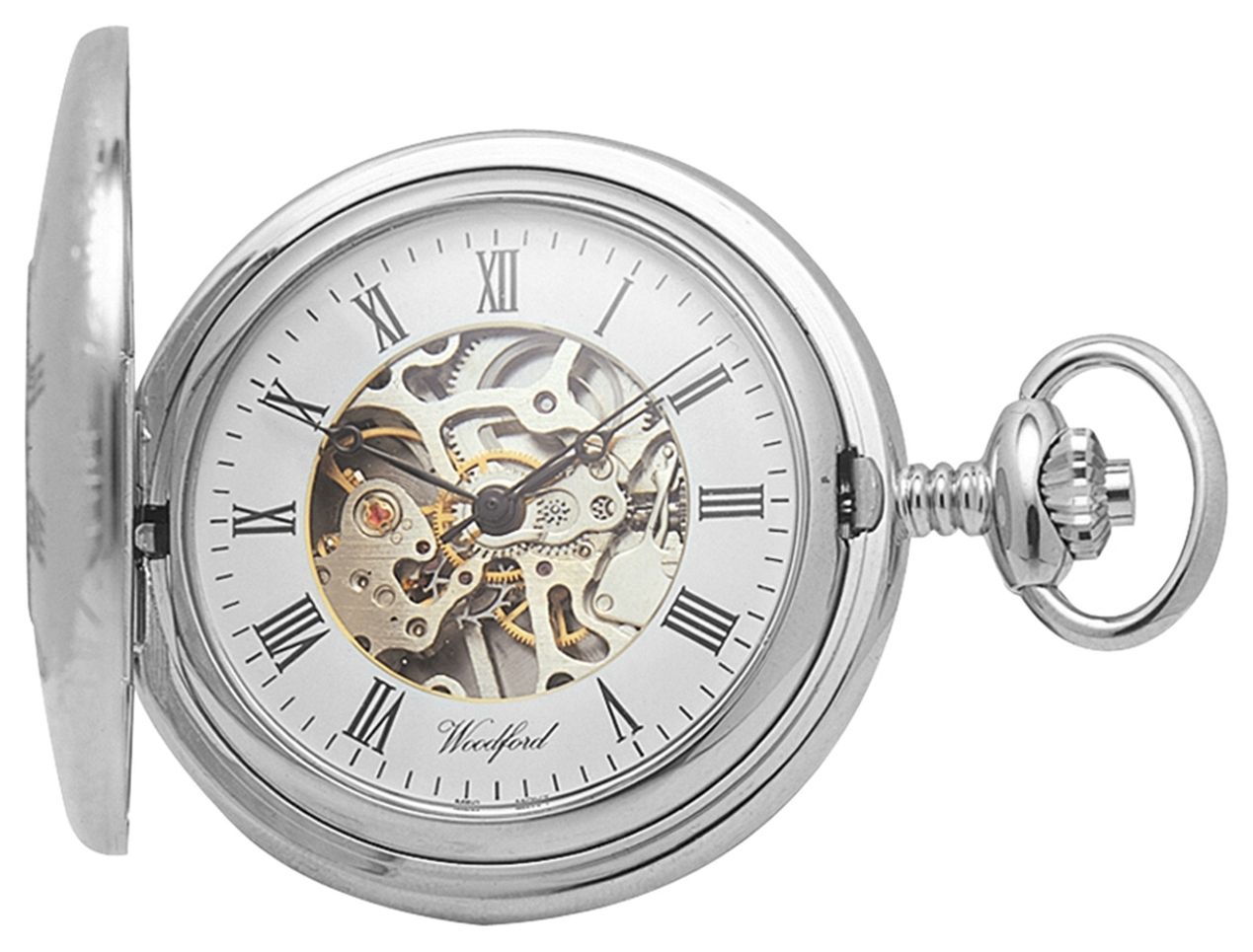 Woodford 1020 | Half Hunter | Chrome Plated | Skeleton | Watch