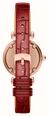 Emporio Armani Two-Hand Quartz (28mm) Mother-of-Pearl Dial / Red Leather Strap AR11840 - alternate view 3