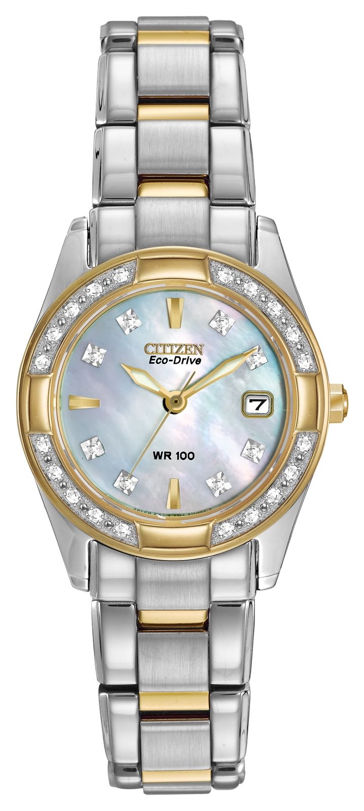Citizen EW1824-57D Women’s Regent 28 Diamond Stainless Steel Watch
