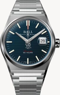 Ball Watch Company Roadmaster M Perseverer (40mm) Navy Blue Dial / Stainless Steel Bracelet NM9052C-S1C-BE
