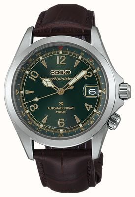 Seiko Prospex Alpinist Automatic ‘Classic Pine Green’ (39.5mm) Green Dial / Brown Leather Strap SPB507J1