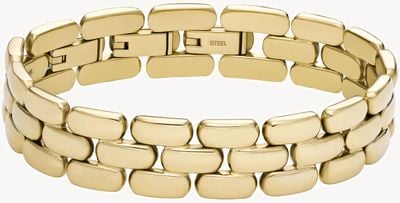 Fossil Women's Arden Gold-Tone Stainless Steel Watch Link Bracelet JF04784710