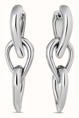 Calvin Klein Sculptured Drops silver dangle earrings 35000916