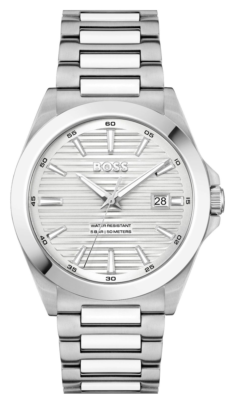 BOSS 1514176 Men's Strike (41mm) Silver Dial / Stainless Watch
