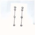 18ct W/g Dia Boodle Style Drop Earrings .75ct J47853