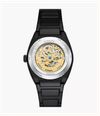 Fossil Everett 42 mm Automatic Black Stainless Steel ME3289 - alternate view 3