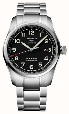 LONGINES Spirit( 42mm) Black Dial / Stainless Steel Bracelet L38114536