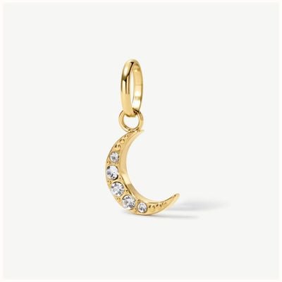 D.LOUISE Gold Tone Mini Crescent Moon Charm CH-28