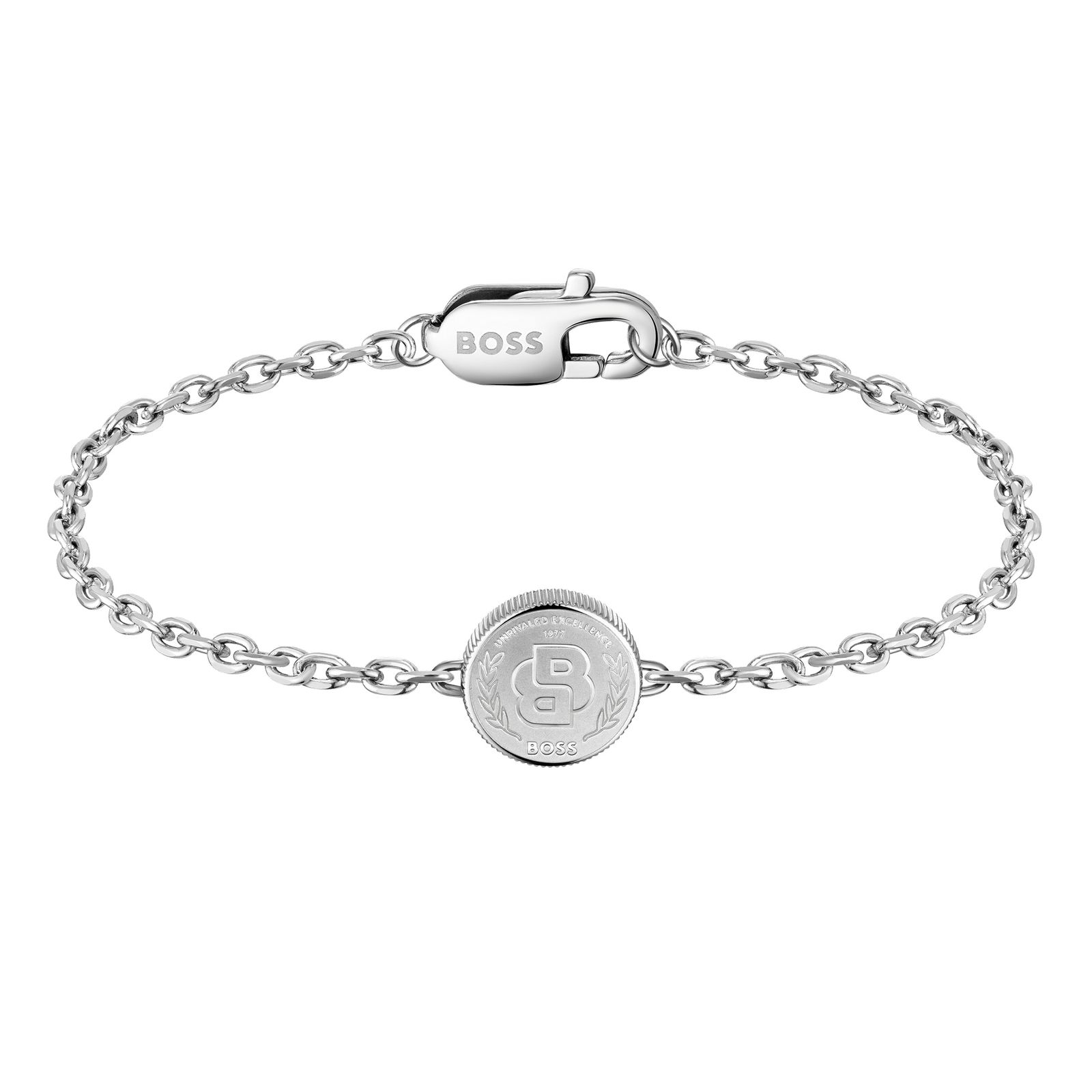 BOSS Jewellery 1580763M Men's Double B Coin Bracelet