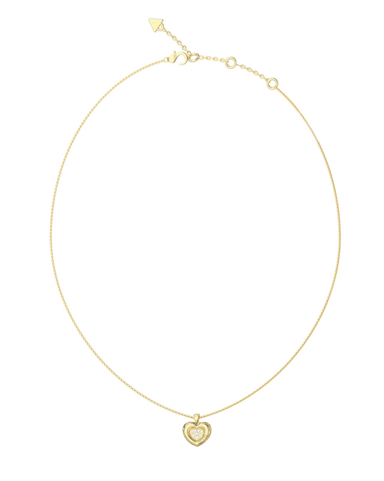 Guess UBN05463YG Guess Womens L.O.V.E. 16-18″ Heart Pave Jewellery