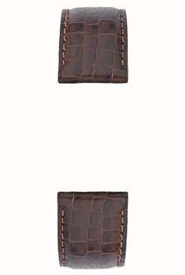 Herbelin Men's Brown Crocodile Grain Leather Strap 21mm for 17468 21 468MARO 18