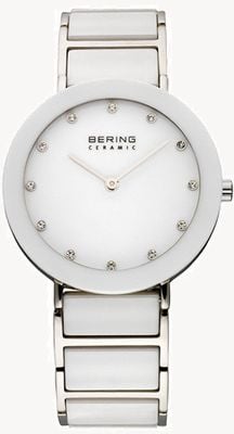 Bering Ceramic & Metal Bracelet Watch 11435-754