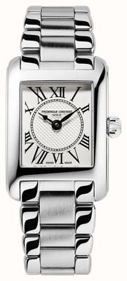 Frederique Constant Classics Carrée Quartz (21mm) White Dial / Stainless Steel Bracelet FC-200MC26B