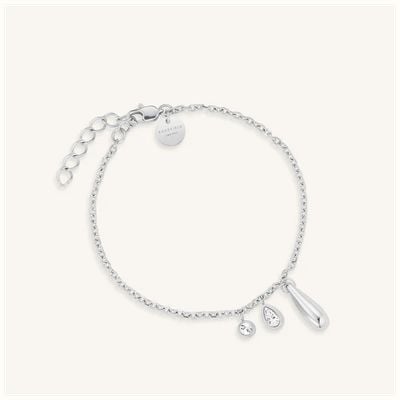 Rosefield Jewellery Bold Solitary Charms Bracelet Silver JBBCS-J1212