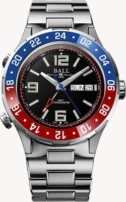 Ball Watch Company Roadmaster Marine GMT Limited Edition (40mm) Black Dial / Stainless Steel Bracelet DG3000A-S4C-BK
