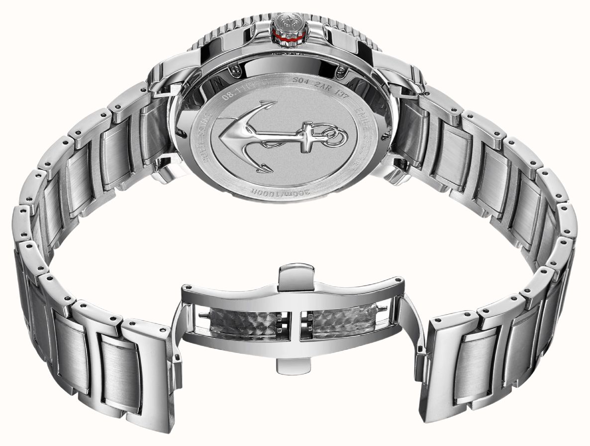 Emile Chouriet Challenger Deep Automatic (42.5mm) Green Sunray Dial / Stainless Steel Bracelet 08.1169.G.6.AW.E8.6 - alternate view 3