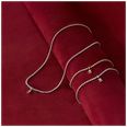 Tommy Hilfiger Stainless Steel Cubic Zirconia Logo Charm Tennis Necklace 2781094 - alternate view 2