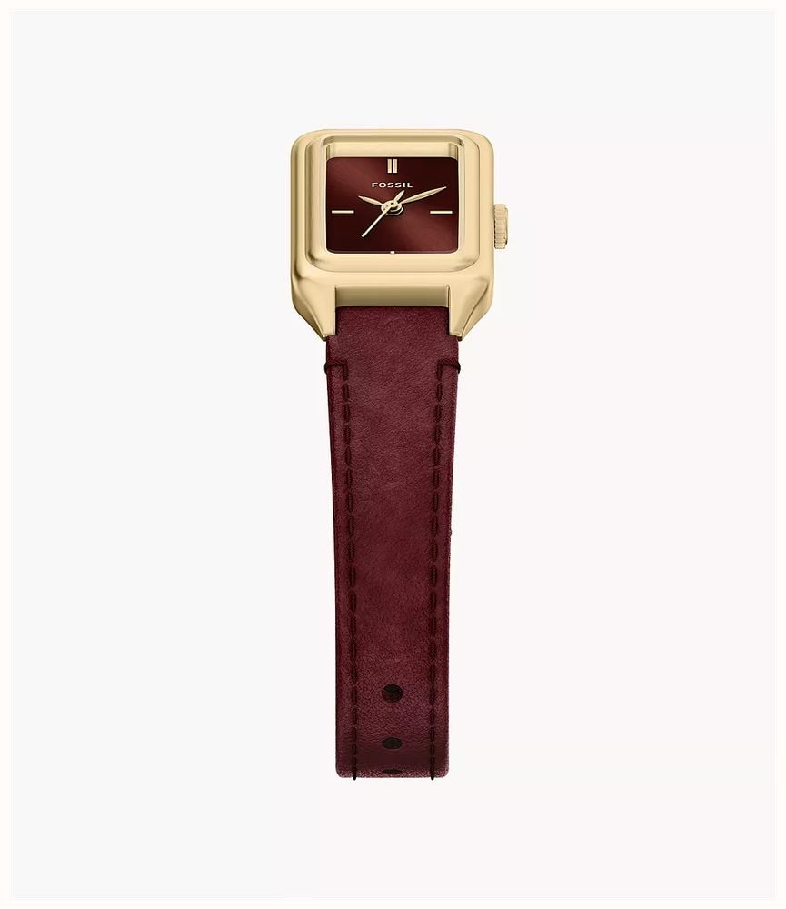 Fossil Raquel 18 mm Three-Hand Red Leather ES5530 - alternate view 5
