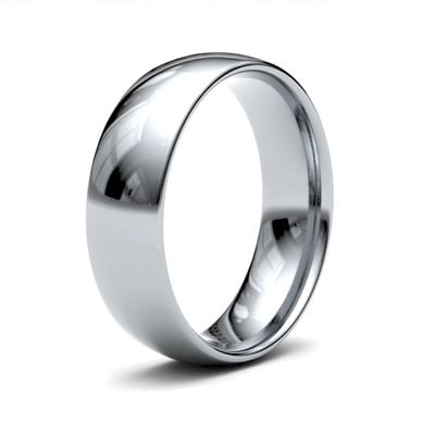 James Moore Wedding Rings | Platinum | 6mm | Light | Traditional Court | AG_6GLC-PT