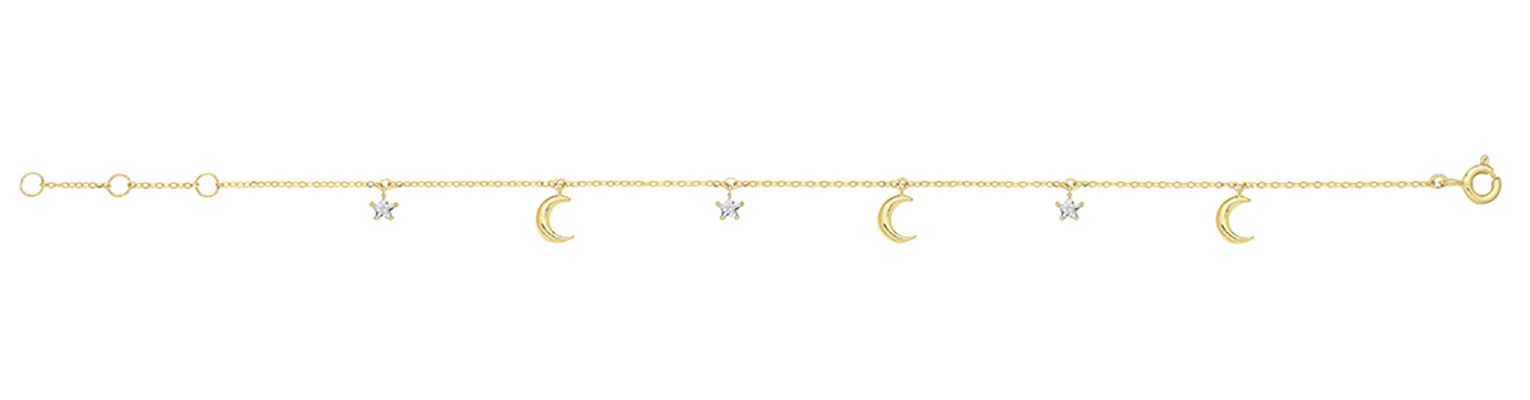 Treasure House BR651 Ladies 9ct Yellow Gold Cubic Zirconia Jewellery