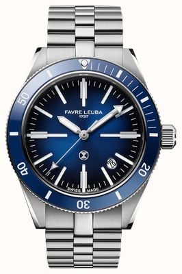Favre Leuba Deep Raider Renaissance Automatic (40mm) Blue Fumé Dial / Stainless Steel Bracelet 00.20308.101.02.200